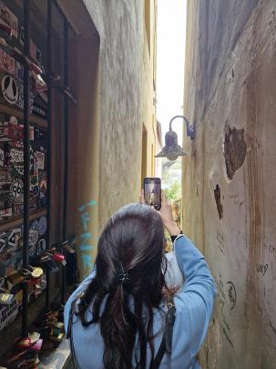 rua mais estreita de Praga 